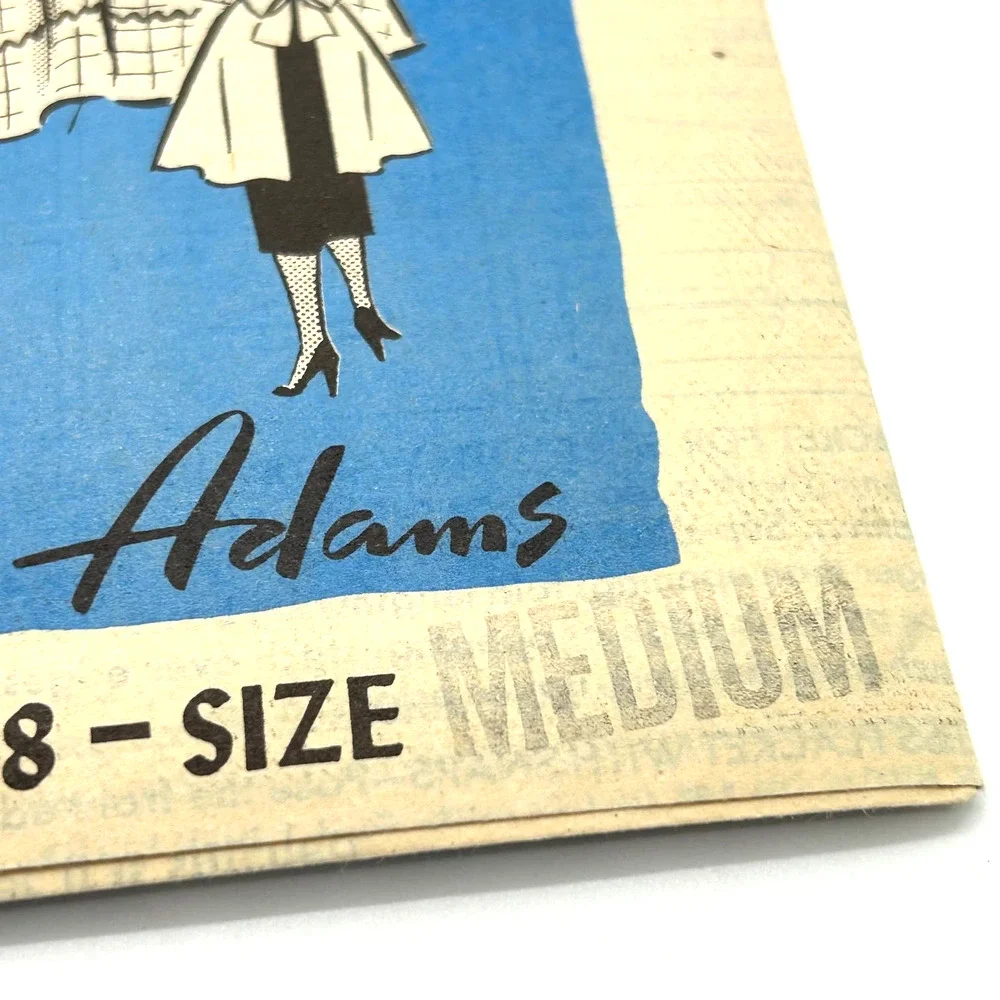Anne Adams Vintage 1950's Mail‎ Order Pattern #4638 Women's Bib Apron Size M